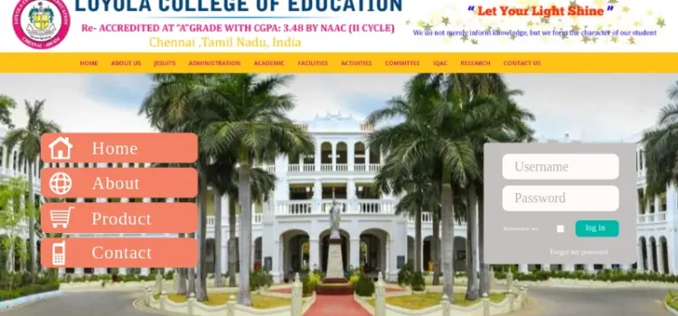 Loyola College Course Admissions Process 2023 | Course Details | Scholarship